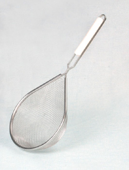 Mandolino o Ragno a rete 18 cm con manico in PVC.